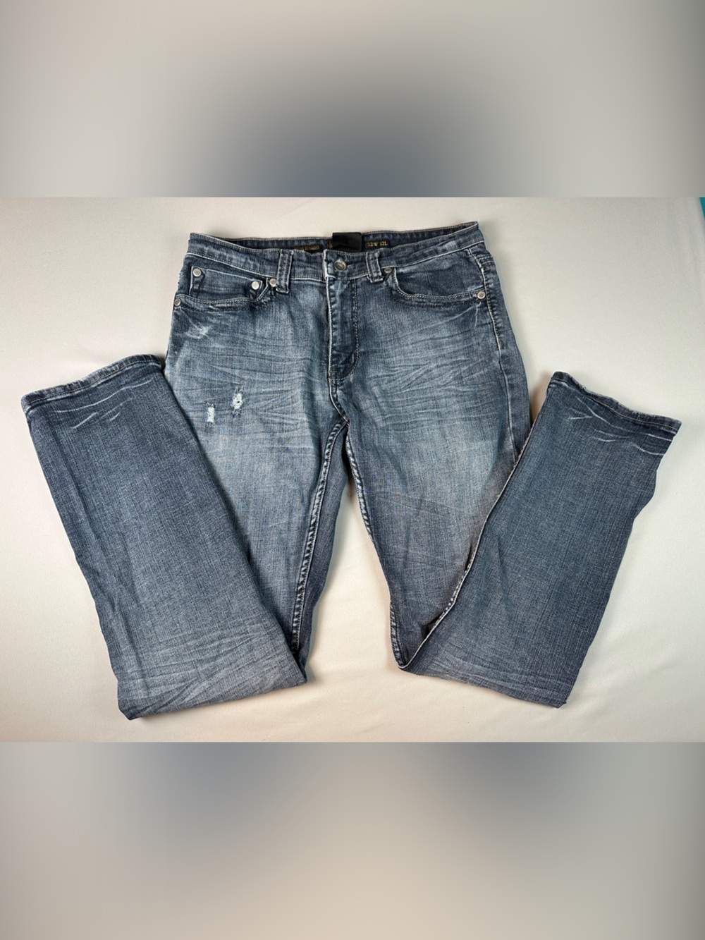 Helix Men's Slim Straight Jeans 32 32x31 Washed Relaxed